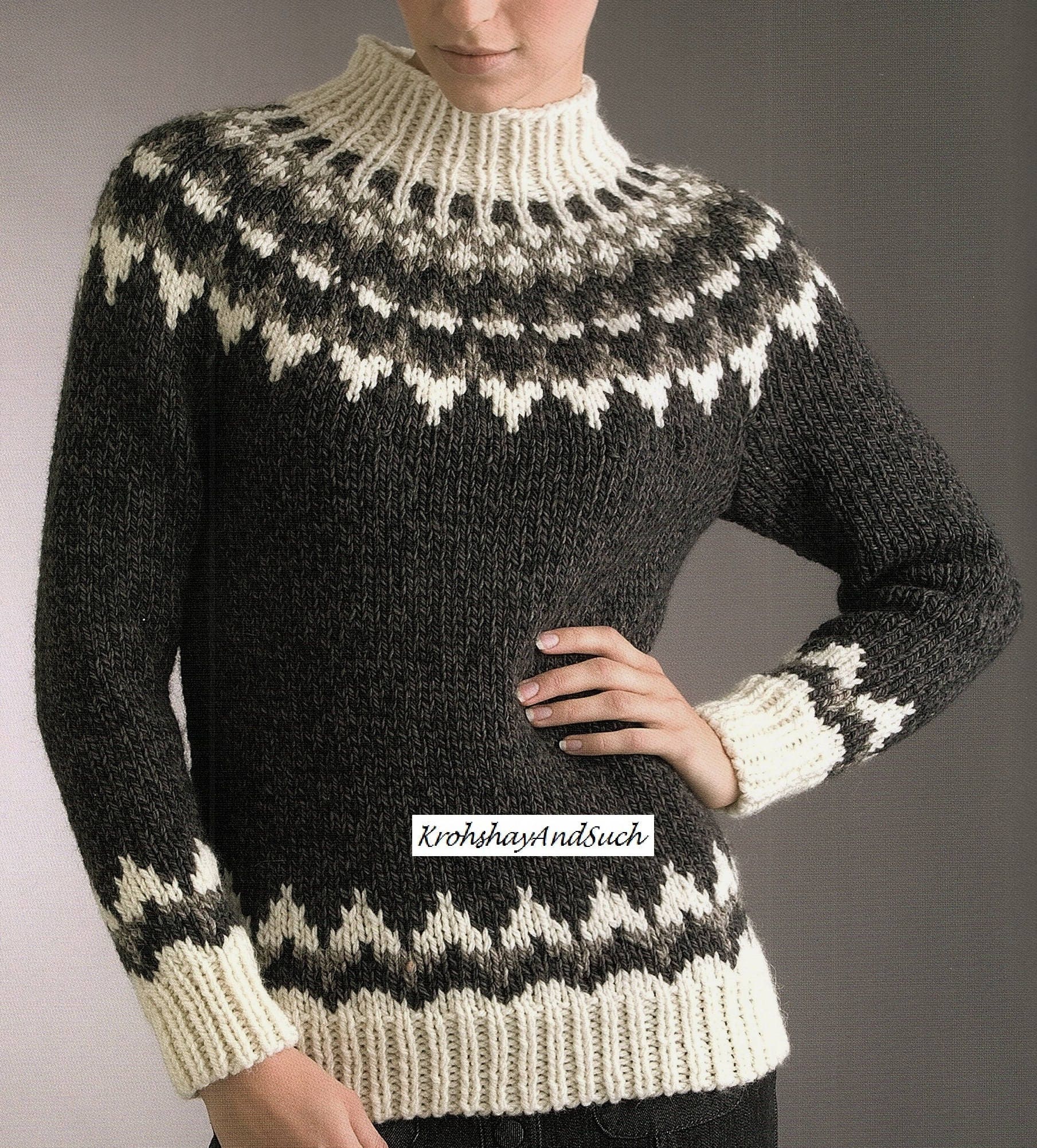 plus fair isle sweater