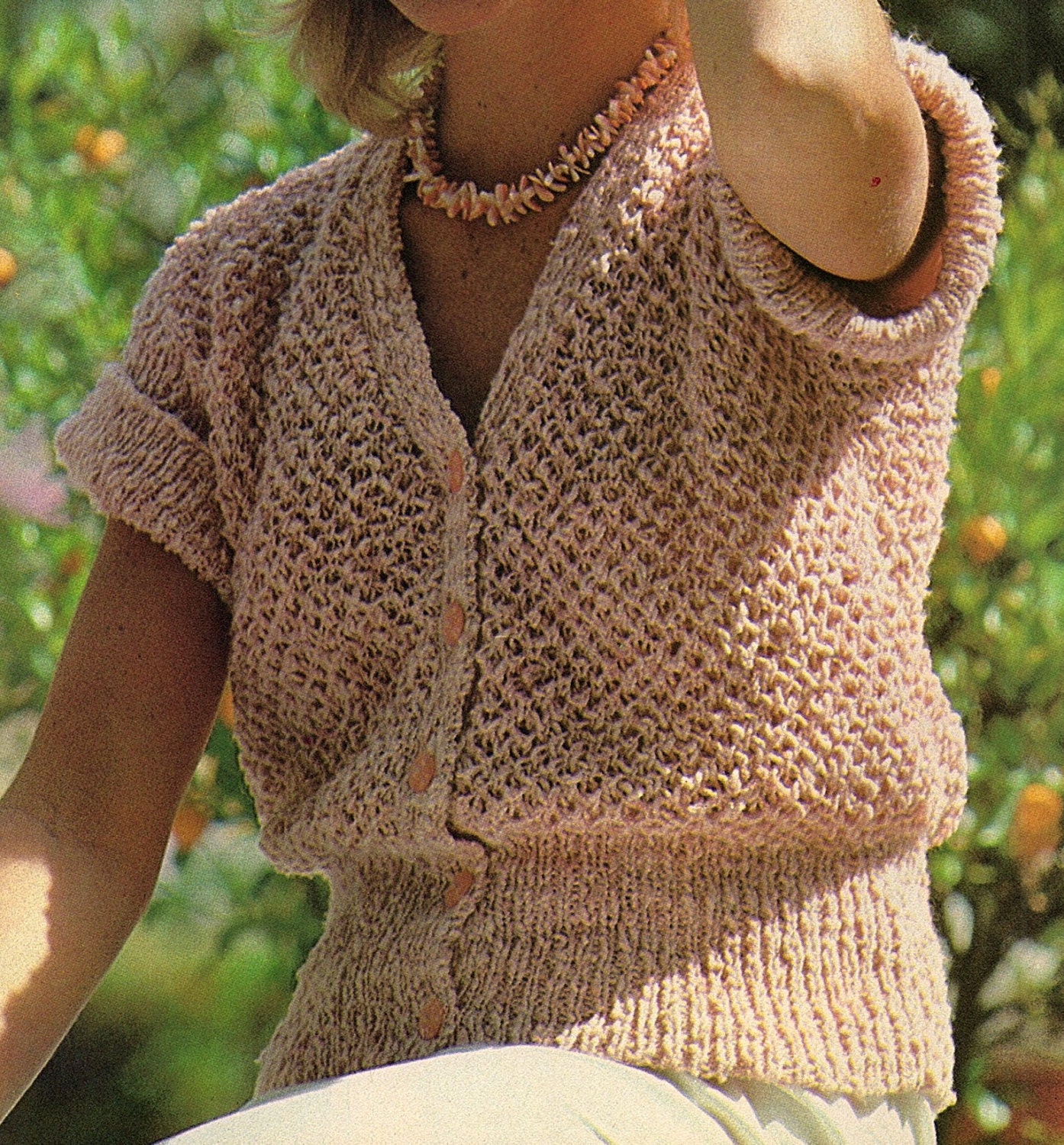 Ladies Short Sleeve Cardigan Knitting Pattern PDF Instant Etsy Ladies Short Sleeve Cardigan Knitting Pattern PDF Instant Etsy