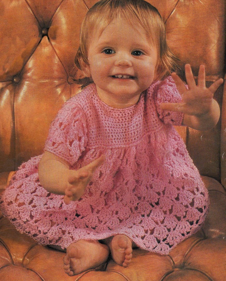 Baby Girl Lacy Dress Crochet Pattern. PDF Instant Download. - Etsy