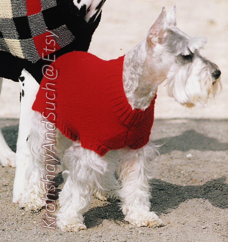 Basic Dog Coat Easy Knit Beginners Pattern Knitting Etsy Australia
