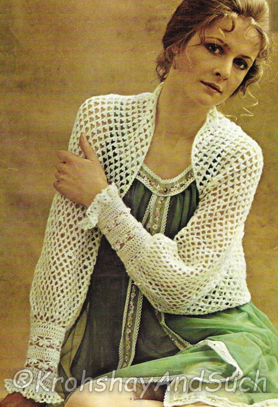 easy crochet bed jacket pattern