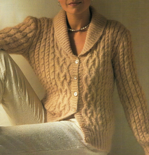knit shawl cardigan