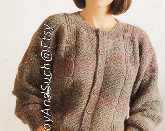 Ladies Cable Cardigan Bust Size 32-38 