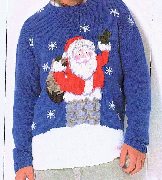 Mens Christmas Sweater Knitting Pattern 