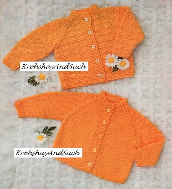 stocking stitch baby cardigan pattern