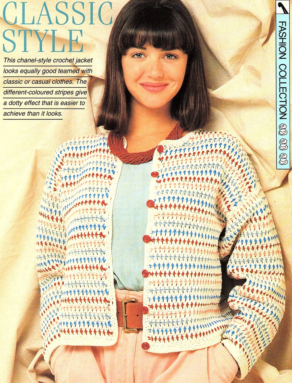 Ladies Crochet Jacket Crochet Pattern 