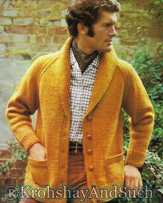 mens chunky cardigans