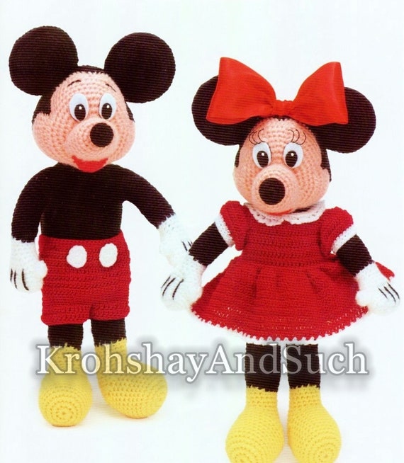 mickey and minnie mouse soft toys
