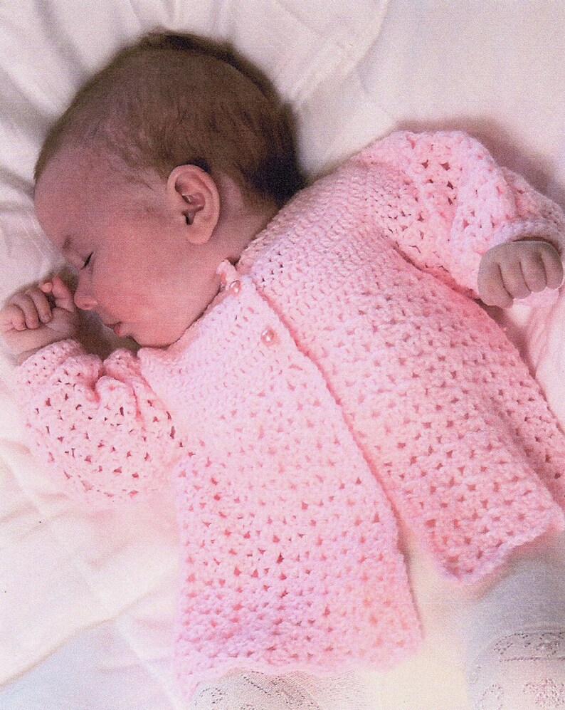 Baby Matinee Coat Crochet Pattern. PDF Instant Download. Etsy