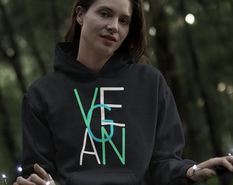 Vegan Hoodie, Vegan Shirt Women, Vegan Shirt Men, Vegan Clothing, Vegan Gift, Vegan Sweatshirt, Gift for Vegan, Hoodie, Vegan Top