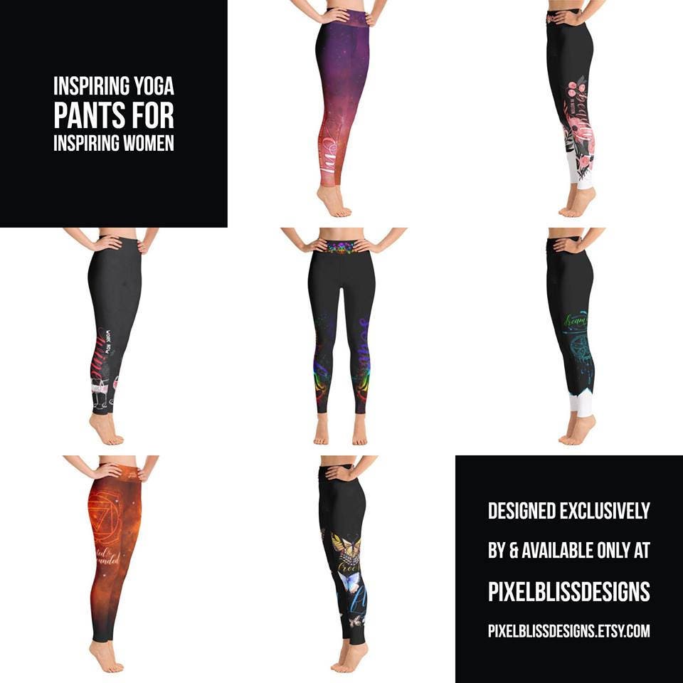 Chakra Yoga Pants Body Mind Soul Spirit Leggings Gift for Her | Etsy