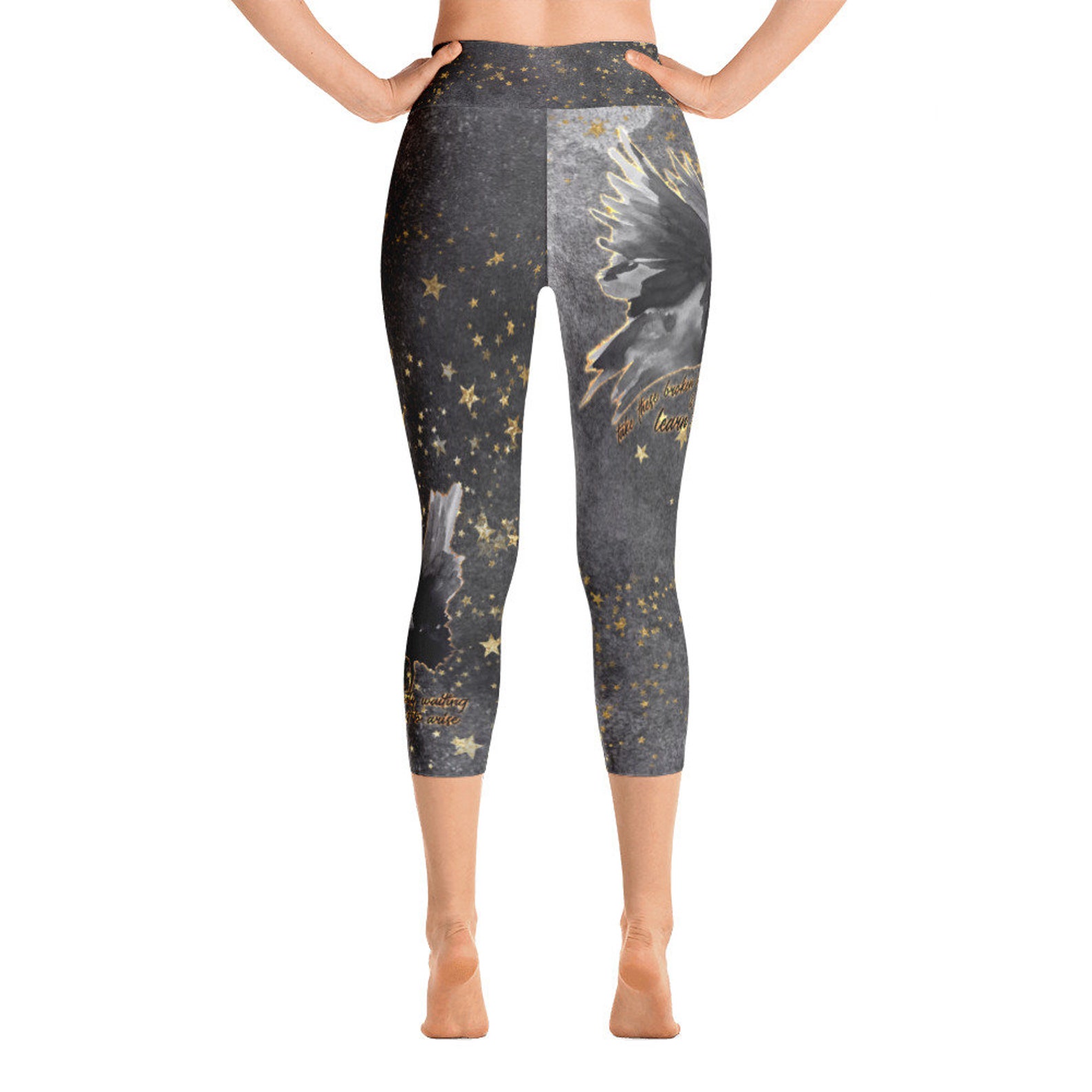 Beatles Yoga Pants Blackbird Yoga Leggings Galaxy Stars Yoga Etsy