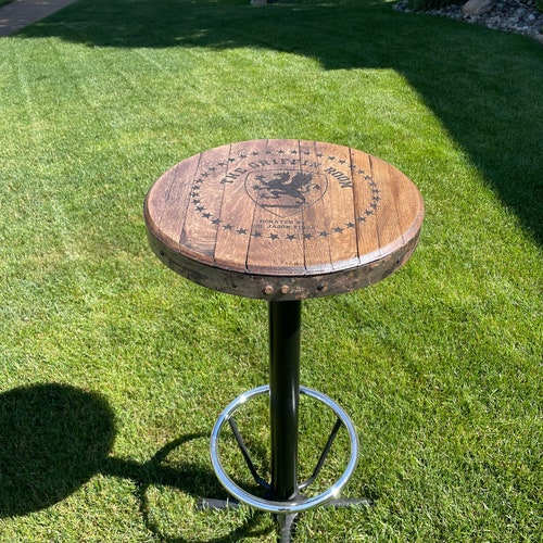 Pub Table 42 Height With Footrest and 2 Stools Laser Etsy
