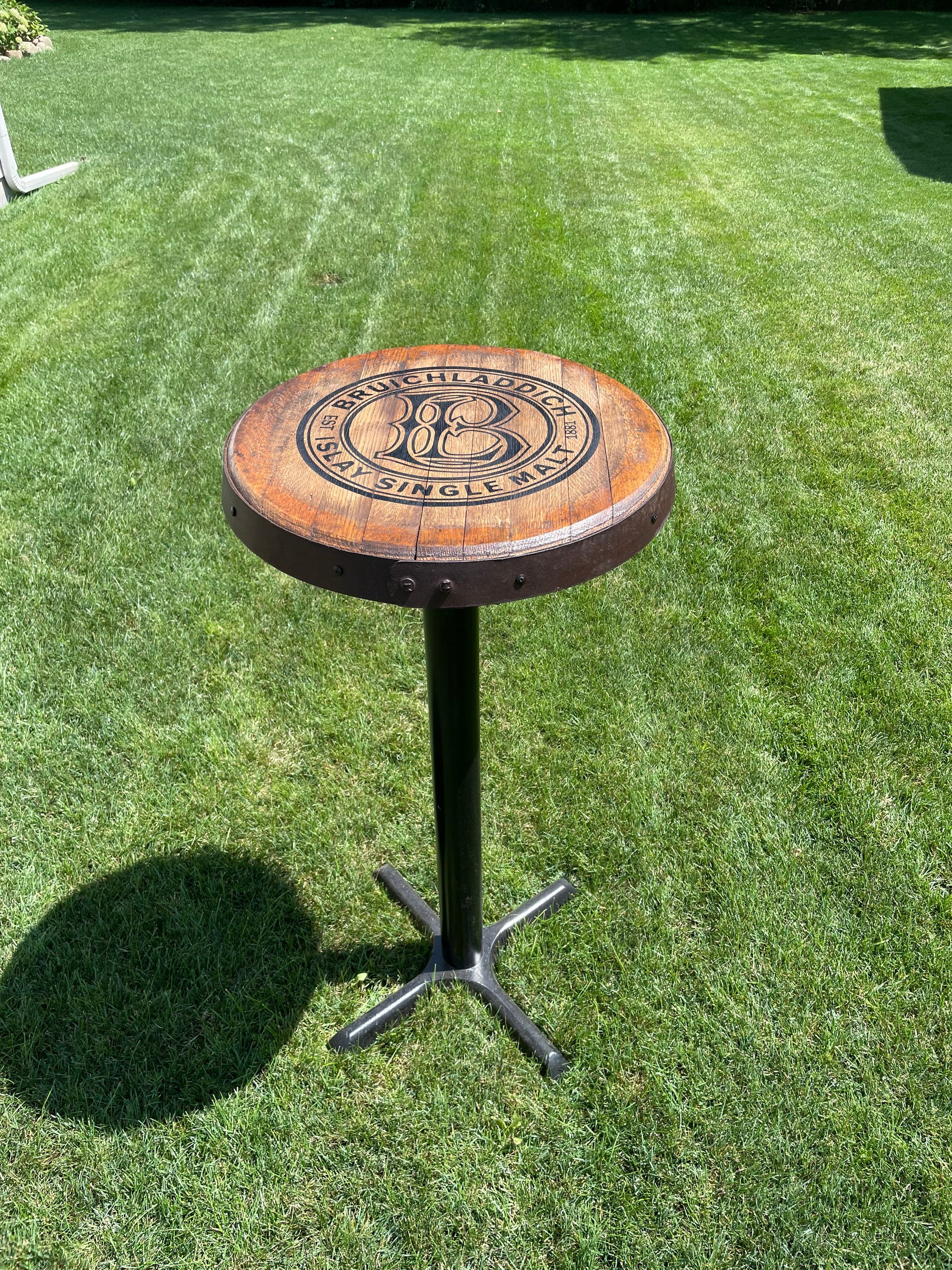 Pub Table 42" Tall - Laser Engraved Customize to your liking