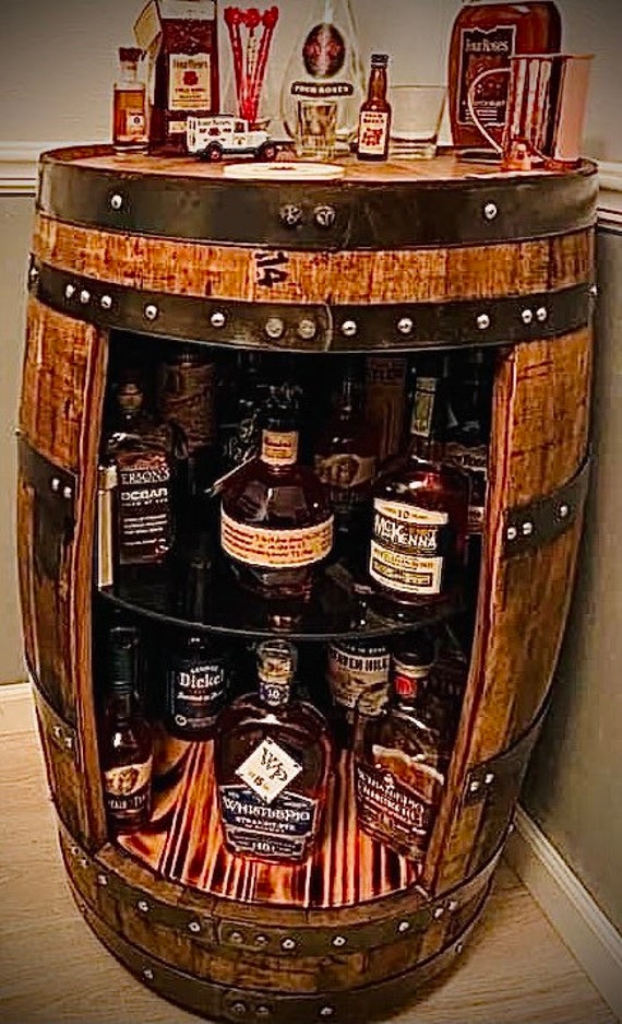 Bourbon Barrel Liquor Cabinet Bourbon Barrel Liquor Cabinet, Whiskey Barrel Liquor Cabinet