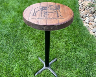 Pub Table 42" Tall Laser Engraved