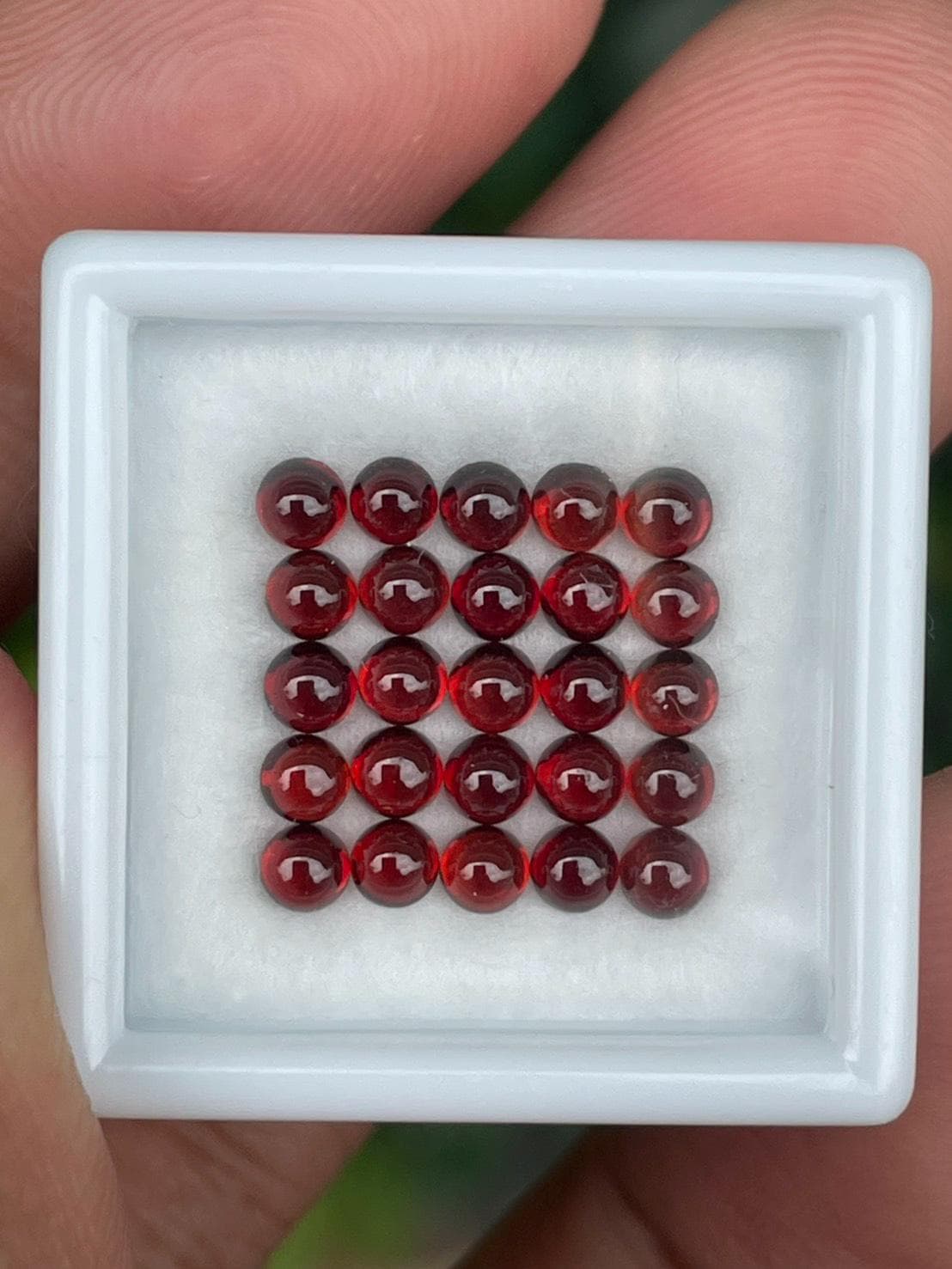 Lot De 5 Grenats Rhodolites Facettés De Tanzanie – 2,90 Carats Total – Rose Framboise, Naturels