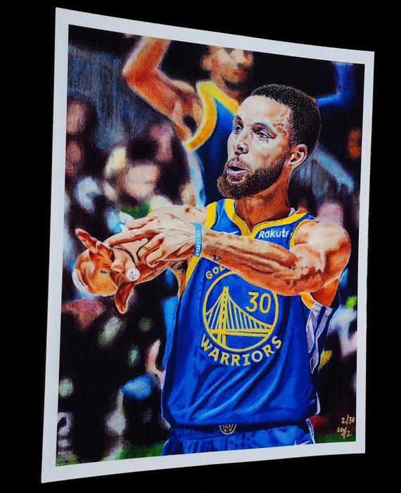 Steph Curry Fine Art Limited Print /30 Size 12x16 Golden State