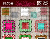 LC088 Christmas Monogram Frames and Ornaments