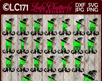 LC171 Witch Alphabet LAYERED DESIGN