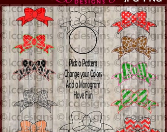 LC031 - Bows for Monograms Designs