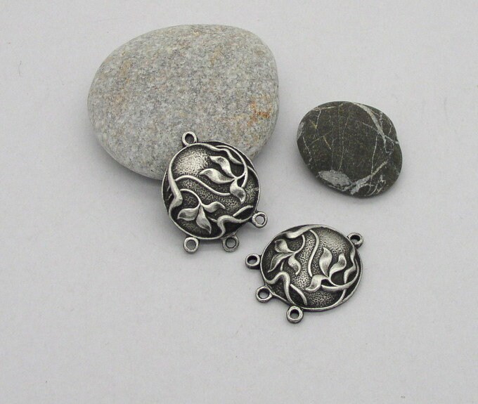180026-4 - Pendants - Antic Silver Color - Etsy