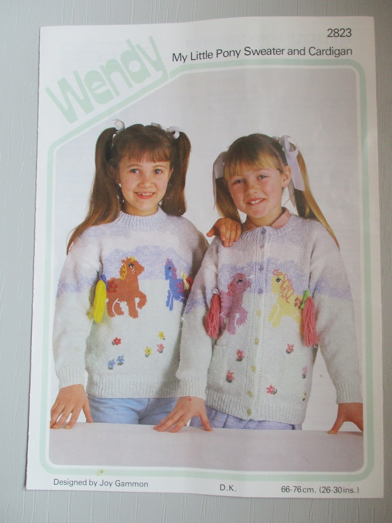 Gimmon Pattern My Little Pony, Cardigan & Sweater Knitting Pattern: Joy Gammon Design ...