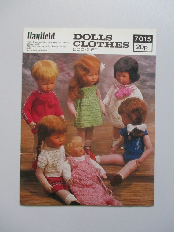 King Cole Knitting Pattern Dolls Clothes in Big Value Baby DK For 40cm Doll 4000 Kits & How To