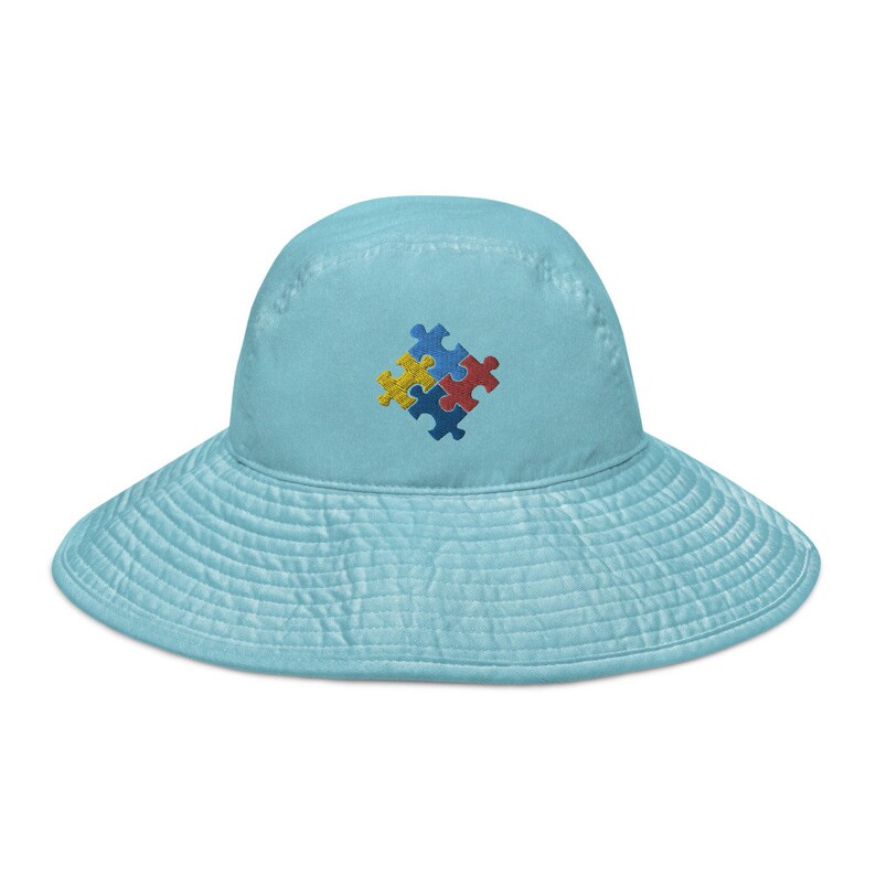 Autism Awareness Wide Brim Bucket Hat 