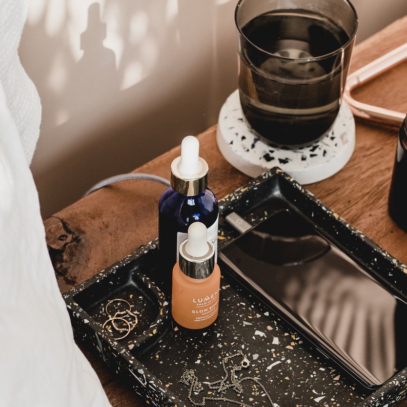 Terrazzo Bedside Vanity Tray Etsy