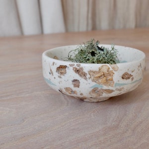 small eco resin bowl with recycled wood image 3