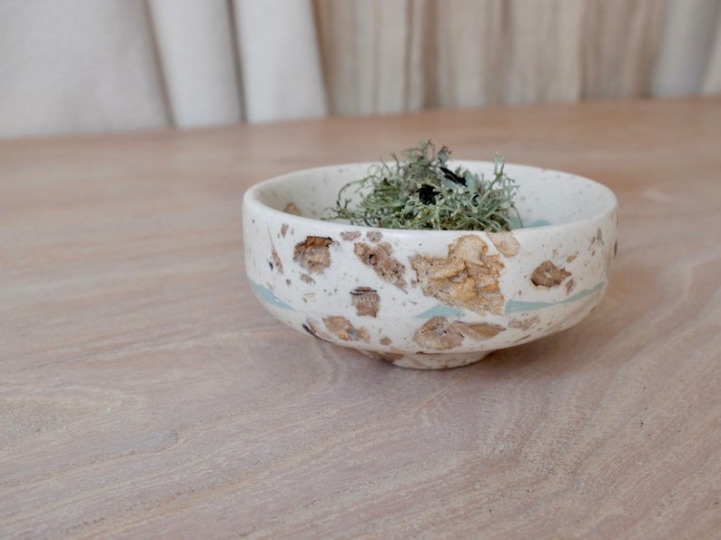 small eco resin bowl with recycled wood image 3