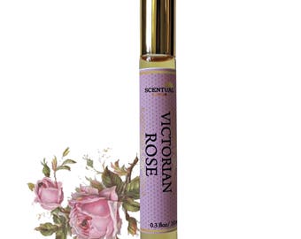 Natural Victorian Rose Perfume Oil, Organic Victorian Rose Perfume, Vegan Perfume, Gift Idea