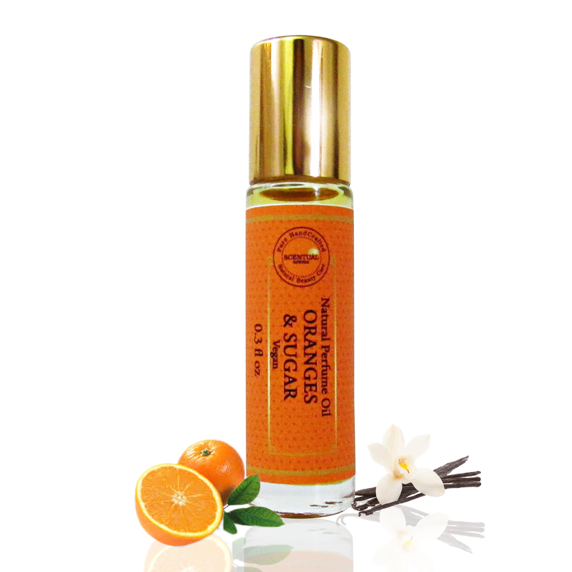 Organic Orange Vanilla Perfume Roll On Vegan Perfume Natural Etsy
