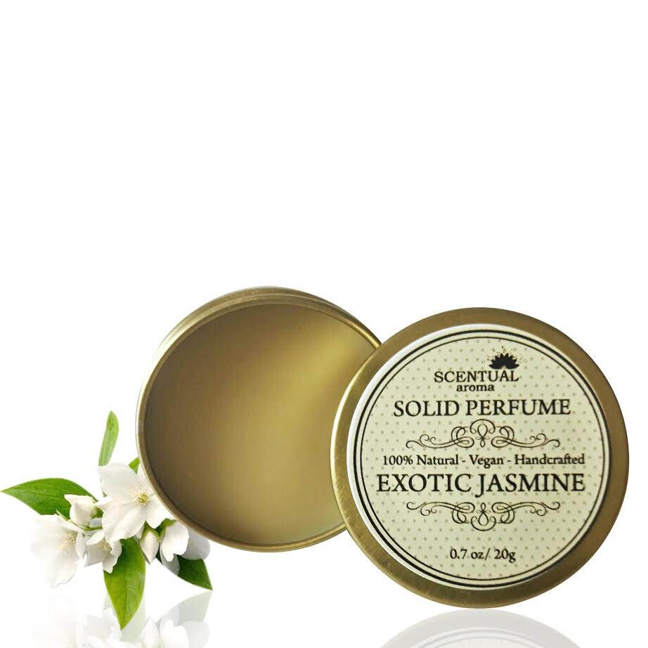 Jasmine Solid Perfume Organic Jasmine Perfume Bar Vegan Etsy