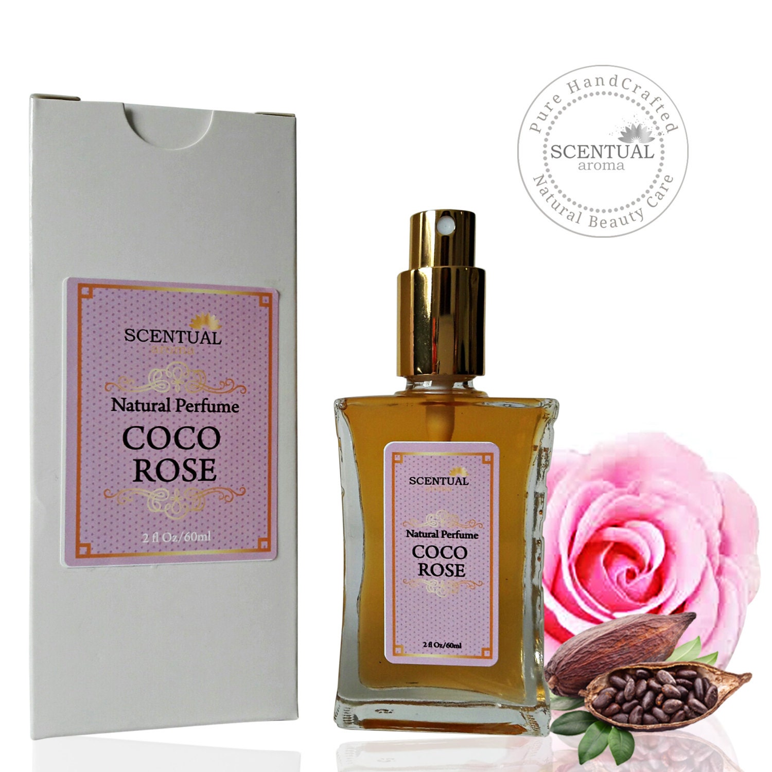 ON SALE Organic Chocolate Rose Perfume Oil Natural Chocolate Etsy