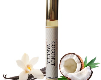 Organic Coconut Vanilla Perfume Oil, Vegan Perfume, Gift Idea