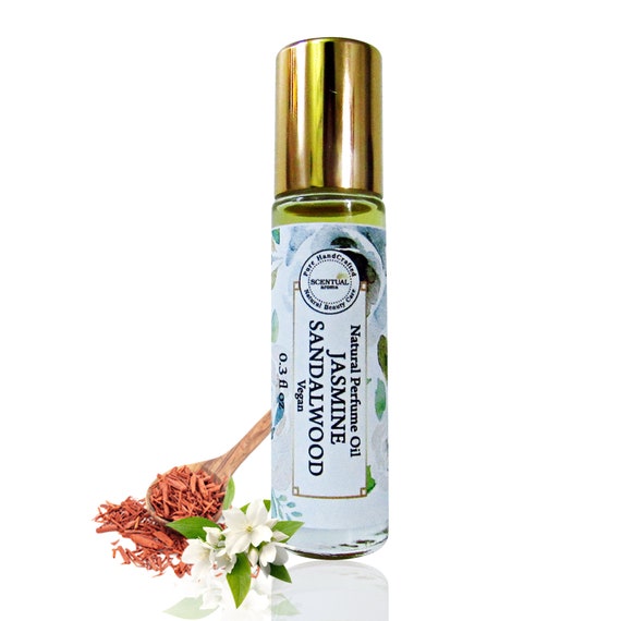 Organic Sandalwood Jasmine Perfume Oil Vegan Perfume Natural Etsy