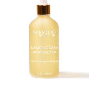 Organic Lemongrass Body Oil: Nourishing Bath & Body Nectar
