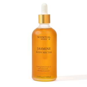 Hydrating Jasmine Body Oil with Calendula & Rosehip | Nourishing Plant-Based Bath Oil for Dry Skin | Non-Greasy Clean Beauty