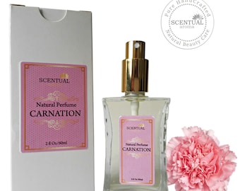 Organic Carnation Perfume Oil, Vegan Perfume, Natural Perfume Oil, Gift Idea