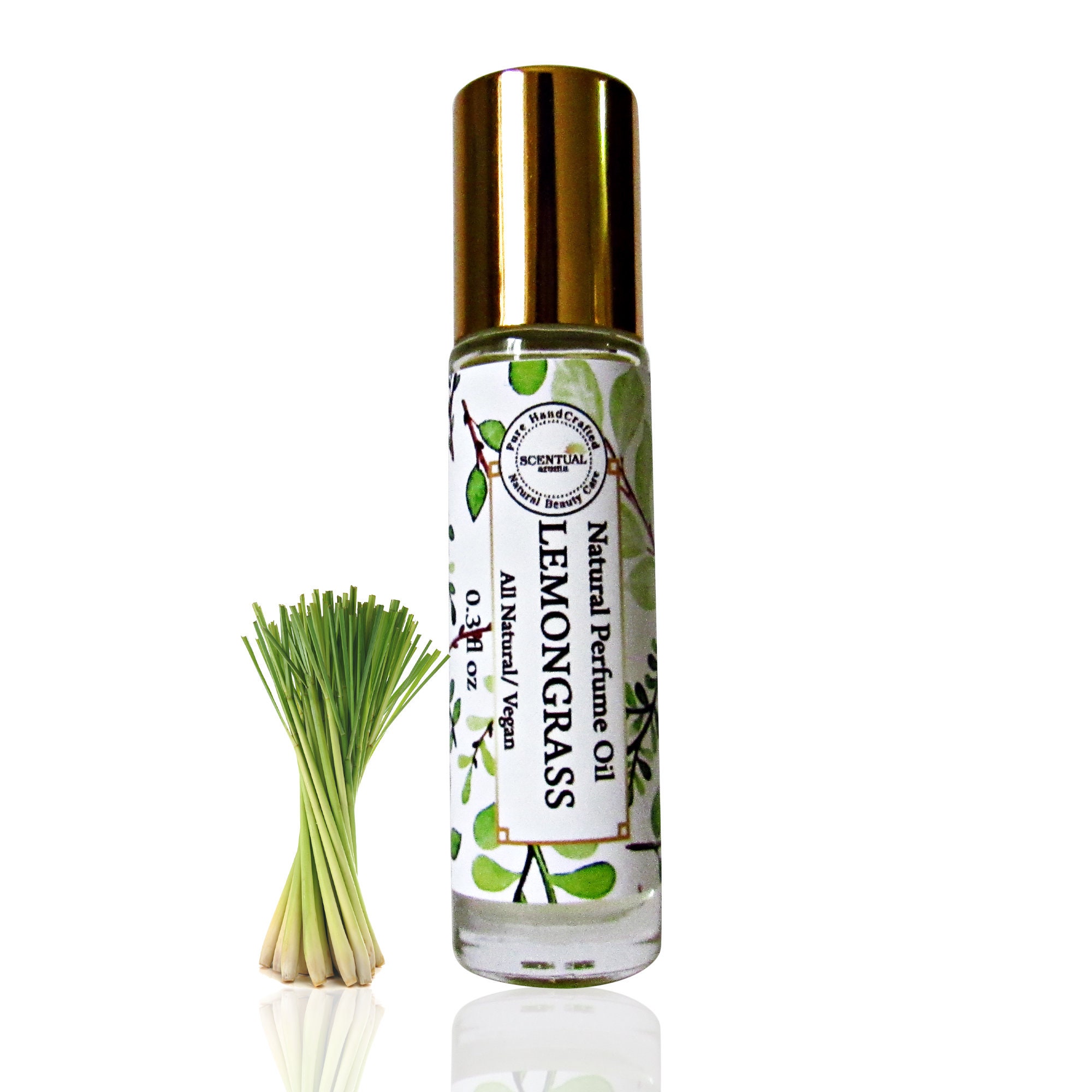 Organic Lemongrass Perfume Oil Vegan Perfume Gift Idea Etsy