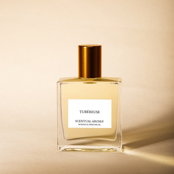 Tubéreuse Botanical Perfume Oil, Organic Tuberose Perfume, Vegan Perfume