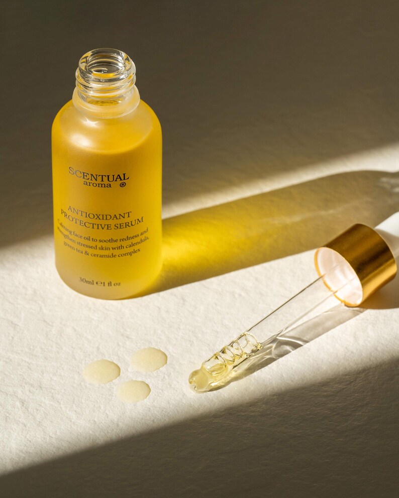 Antioxidant Protective Serum, Calming Face Oil for Sensitive Skin image 3