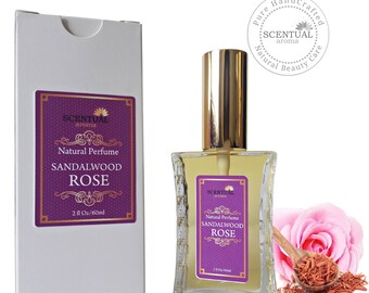 Sandalwood Rose Perfume Oil, Vegan Perfume, Gift Idea