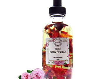 Bulgarian Rose Body Nectar, Rose Bath & Body Oil, Gift Idea