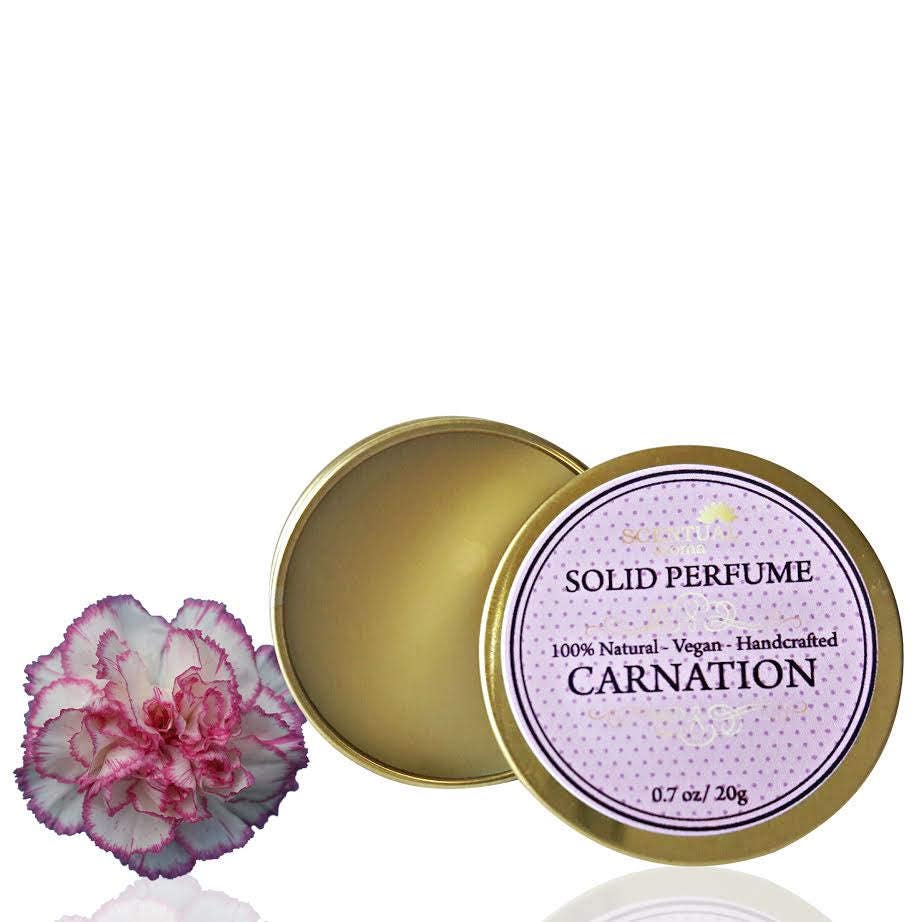 Carnation Solid Perfume Organic Carnation Perfume Bar Vegan Etsy