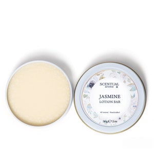 Jasmine Lotion Bar, Organic Lotion for Dry Sensitive Skin