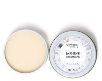 Jasmine Lotion Bar, Organic Lotion for Dry Sensitive Skin