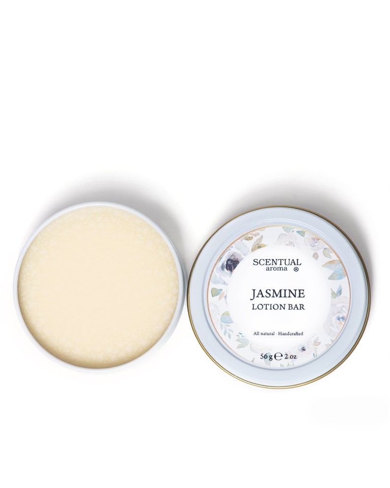 Jasmine Lotion Bar, Organic Lotion for Dry Sensitive Skin image 1